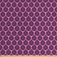 thumbnail image 1 of Abstract Fabric by the Yard, Retro Raindrops Illustration Shadows Intertwined Elements Composition, Decorative Upholstery Fabric for Sofas and Home Accents, Pink and Dark Magenta by Ambesonne, 1 of 5