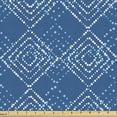 thumbnail image 1 of Ambesonne Abstract Fabric by the Yard Upholstery, Simplistic Dots Rhombuses, 5 Yards, Sea Blue and Pale Sky Blue, 1 of 5