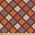 thumbnail image 1 of Ambesonne Abstract Fabric by the Yard Upholstery, Traditional Squares, 2 Yards, Maroon Orange and Dimgray, 1 of 5