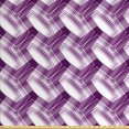 thumbnail image 1 of Ambesonne Abstract Fabric by the Yard Upholstery, Trippy Digital Shapes, 5 Yards, Violet White, 1 of 4