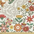 thumbnail image 1 of Ambesonne Abstract Fabric by the Yard Upholstery, Tulip Images, 1 Yard, Multicolor, 1 of 5