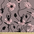 thumbnail image 1 of Ambesonne Abstract Fabric by the Yard Upholstery, Dancers and Flowers, 1 Yard, Rose Black Dried Rose, 1 of 5
