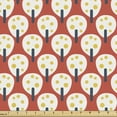 thumbnail image 1 of Ambesonne Abstract Fabric by the Yard Upholstery, Simple Fruit Trees, 5 Yards, Salmon Champagne, 1 of 5