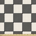 thumbnail image 1 of Abstract Fabric by the Yard Upholstery, Composition of Squares with Diagonal Stripes Simplistic Touches, Decorative Fabric for DIY and Home Accents, Pale Eggshell Dark Grey by Ambesonne, 1 of 5