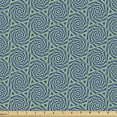 thumbnail image 1 of Ambesonne Abstract Fabric by the Yard Upholstery, Geometric Hexagons, 2 Yards, Shamrock Green, 1 of 5