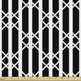 thumbnail image 1 of Ambesonne Abstract Fabric by the Yard Upholstery, Straight Stripes Squares, 10 Yards, Charcoal Grey White, 1 of 5