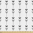thumbnail image 1 of Ambesonne Abstract Fabric by the Yard Upholstery, Vertical Pointer Shapes, 10 Yards, White and Charcoal Grey, 1 of 5
