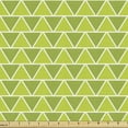 thumbnail image 1 of Abstract Fabric by the Yard Upholstery, Repetitive Polygon Triangles Illustration Geometrical Design, Decorative Fabric for DIY and Home Accents, Olive Green Apple Green by Ambesonne, 1 of 5