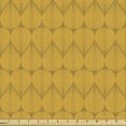 thumbnail image 1 of Ambesonne Abstract Fabric by the Yard Upholstery, Repetitive Abstract Shapes, 2 Yards, Earth Yellow Pale Coffee, 1 of 5