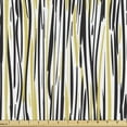 thumbnail image 1 of Ambesonne Abstract Fabric by the Yard Upholstery, Animal Skin Brushstroke, 2 Yards, Khaki Black and White, 1 of 5