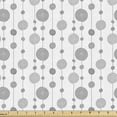 thumbnail image 1 of Ambesonne Abstract Fabric by the Yard Upholstery, Vertical Swirling, 10 Yards, Dimgray and White, 1 of 5