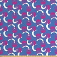 thumbnail image 1 of Abstract Fabric by the Yard, Vibrant Energetic Pattern with Different Shapes Curves and Dots, Decorative Upholstery Fabric for Chairs & Home Accents, Dark Violet Magenta by Ambesonne, 1 of 4