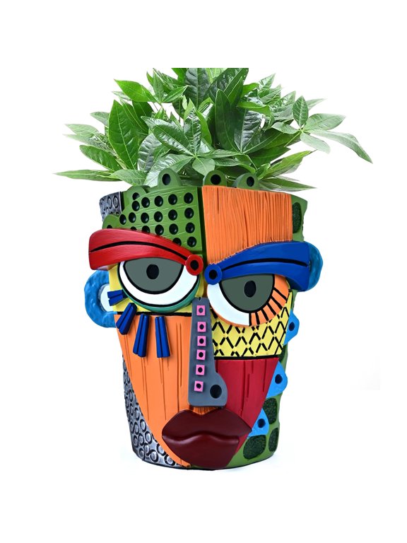 Abstract Face Planter Pots for Indoor Plants & Flowers Deco Gift