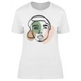 thumbnail image 1 of Abstract Face Portrait T-Shirt Women -Image by Shutterstock, Female 3X-Large, 1 of 2