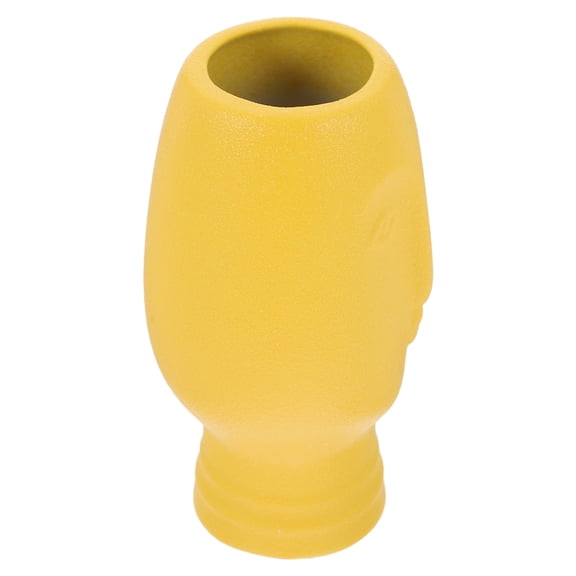 FENGGUIQU Vintage Yellow Ceramic Vase for Flower Arrangements, Elegant Minimalist Home Decor Piece