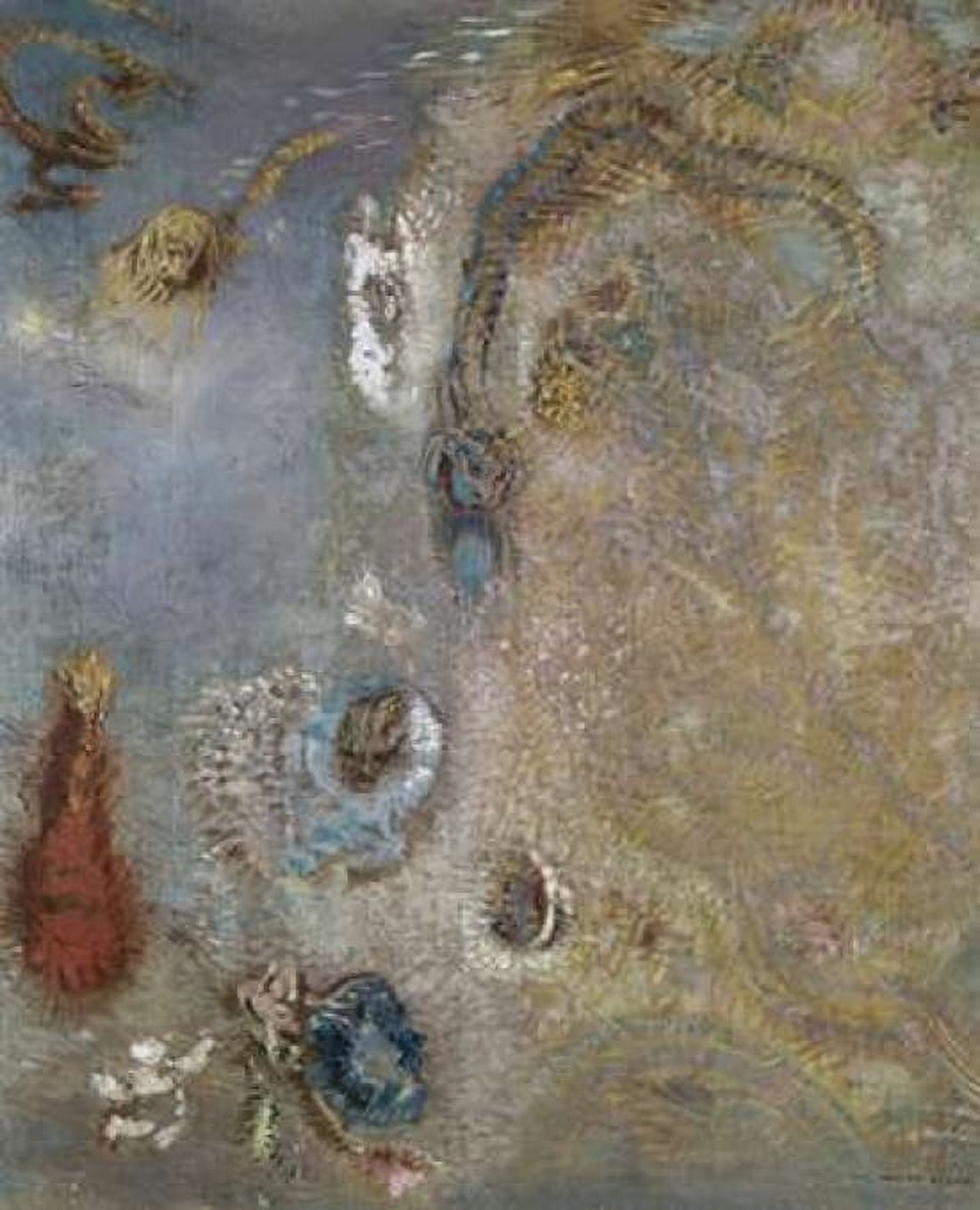 Abstract Fantasy Canvas Art - Odilion Redon (24 x 30)