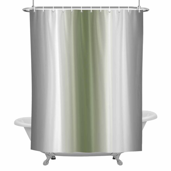 Abstract Farm Gray Seaweed Rate Shower Curtain, Waterproof Fabric Bathroom Shower Curtains Set with Hooks, 72 X 72 Inch Long