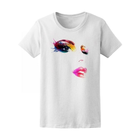 Abstract Fashion Watercolor  Tee Women's -Image by Shutterstock