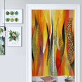 thumbnail image 1 of Abstract Fiery Leopard Print Art Door Curtain Nordic Living Room DoorCurtain Porch Partition Curtain Kitchen Rative Half Curtain, 1 of 4