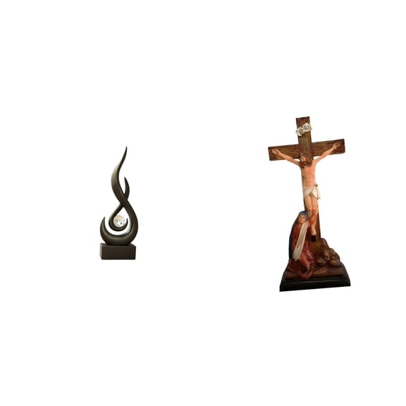 Abstract Fire Sculpture Modern Art Statue Resin Material Suitable for Living Room Office Bedroom Decor