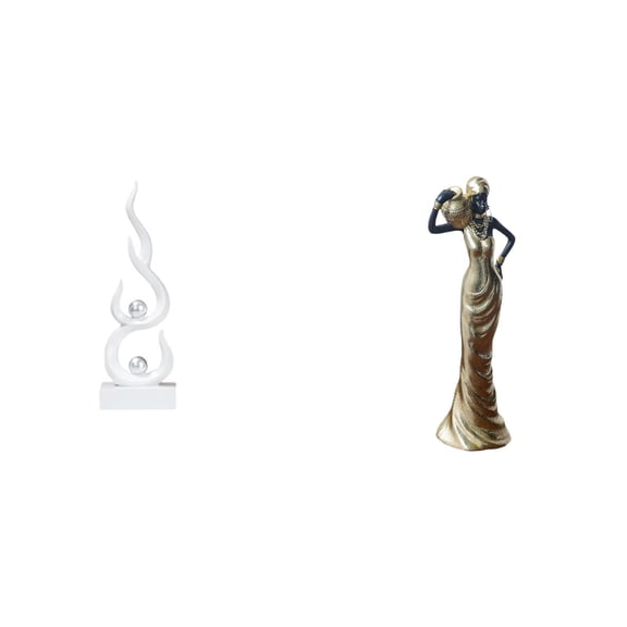 Abstract Fire Sculpture Modern Art Statue Resin Material for Home Office Living Room Decor Collectible Display