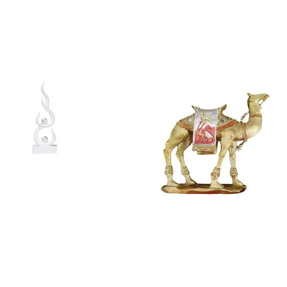 Abstract Fire Sculpture Resin Animal Statue Modern Camel Figurine Unique Desktop Decor for Living Room Office Shelf