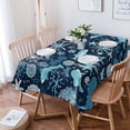 thumbnail image 1 of Abstract Fish Aquatic Plants Coral Ocean Table Cloth Waterproof Dining Tablecloth Kitchen Decorative Party Table Cover, 1 of 6