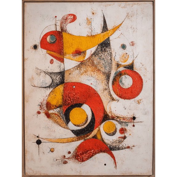 Abstract Fish Canvas Print, Suitable for Living Room, Bedroom, Office, Hotel Lobby, Restaurant Decor