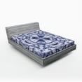 thumbnail image 1 of Ambesonne Ombre Fitted Sheet, Modern Bohemian, Full Size, Lavender Blue Indigo, 1 of 2