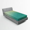 thumbnail image 1 of Ambesonne Abstract Fitted Sheet, Tech Vector Pattern, Twin XL Size, Jade Green Pale Green, 1 of 2