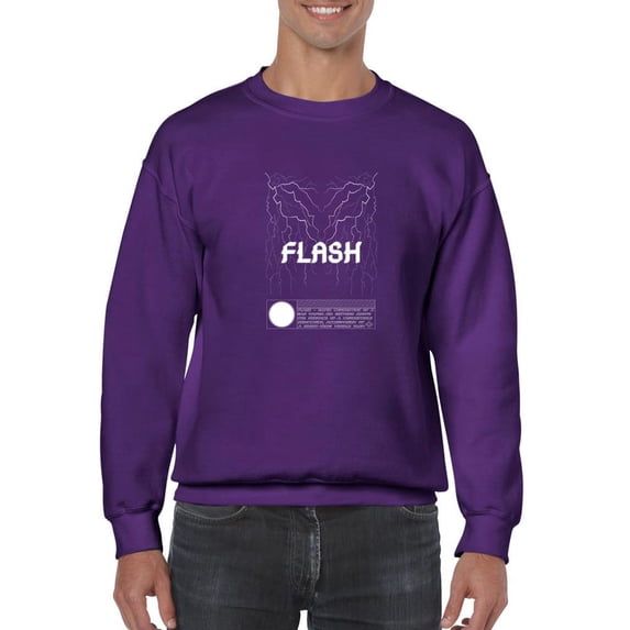 Abstract Flash Of Lightning Sweatshirt Men -Image by Shutterstock, Male Medium