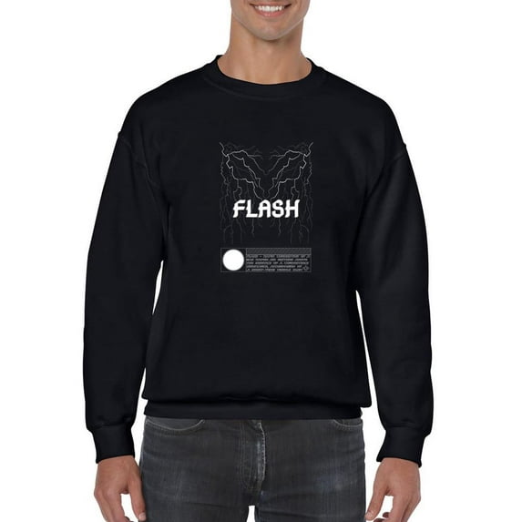 Abstract Flash Of Lightning Sweatshirt Men -Image by Shutterstock, Male Small