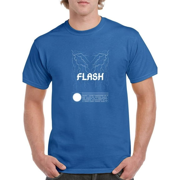 Abstract Flash Of Lightning T-Shirt Men -Image by Shutterstock, Male 3X-Large