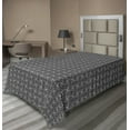 thumbnail image 1 of Abstract Flat Sheet, Illusionary Streaks in a Monochromatic Layout Stripes Modern Art, Soft Comfortable Top Sheet Decorative Bedding 1 Piece, 6 Sizes, Charcoal Grey and White, by Ambesonne, 1 of 1