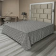 thumbnail image 1 of Abstract Flat Sheet, Modern Artwork of Round Spiraling Stripes Creative Details, Soft Comfortable Top Sheet Decorative Bedding 1 Piece, 6 Sizes, Charcoal Grey Eggshell, by Ambesonne, 1 of 1