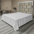 thumbnail image 1 of Abstract Flat Sheet, Vertically Arranged Hearts on Strings Hanging on a Plain Background, Soft Comfortable Top Sheet Decorative Bedding 1 Piece, 6 Sizes, Charcoal Grey and White, by Ambesonne, 1 of 1