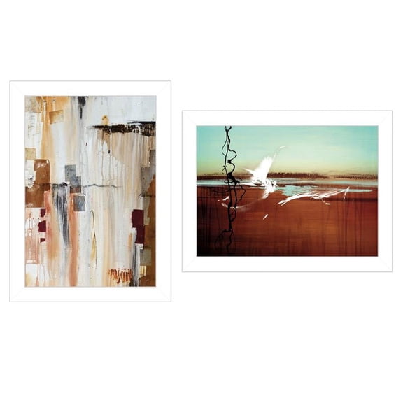 TrendyDecor4U Abstract Flight 2-Piece Vignette Wall Art V498-226