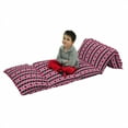 thumbnail image 1 of Abstract Floor Pillow Lounger Cover, Argyle Motif with Diamonds and Lozenges Infinite Symmetric Stripes Image, Nap Mat Printed Fabric Case for 5 Pillows, 88" x 36", Pale Pink Black Grey, by Ambesonne, 1 of 5