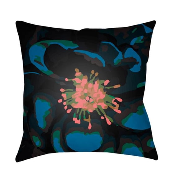 Abstract Floral 22 x 22 x 5 Made to Order Throw Pillow