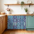 Abstract Floral Cabinet Curtains 10