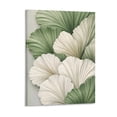 thumbnail image 1 of Abstract Floral Canvas Wall Art – Modern Neutral Flower Canvas Painting, Printed Botanical Wall Art, Minimalist Leaf Texture Artwork, 1 of 7