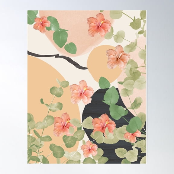 Abstract Floral Garden Finesse #1 #Tropical #Decor #Art Poster Wall Art, Modern Wall Decor For Living Room Bedroom, 8x12 UNFRAMED