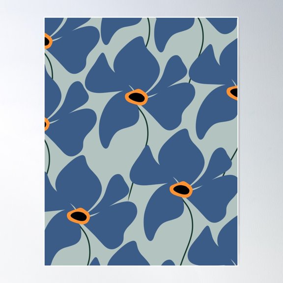 Abstract Floral Glam #3 #Decor #Art Poster Wall Art, Modern Wall Decor For Living Room Bedroom, 16x24 UNFRAMED