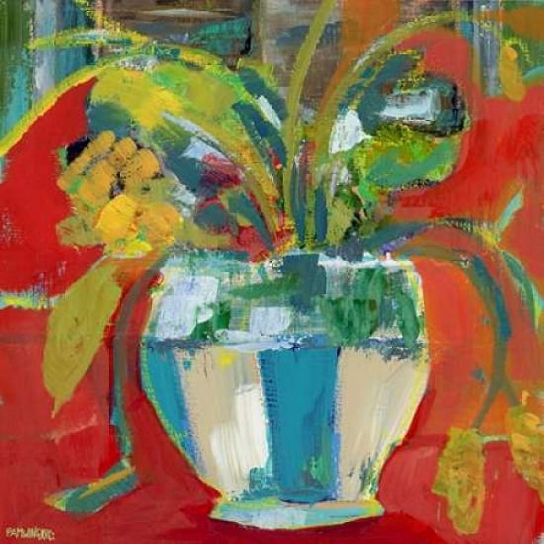 Abstract Floral II Canvas Art - Pamela J Wingard (24 x 24)