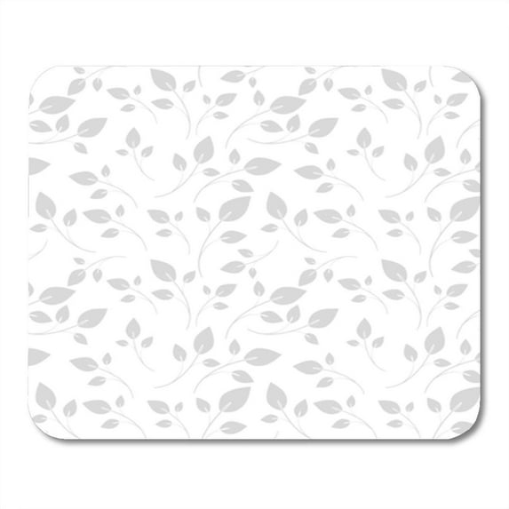 Abstract Floral Leaves and Delicate Branch Curve Cute Endless Mousepad Mouse Pad Mouse Mat 9x10 inch