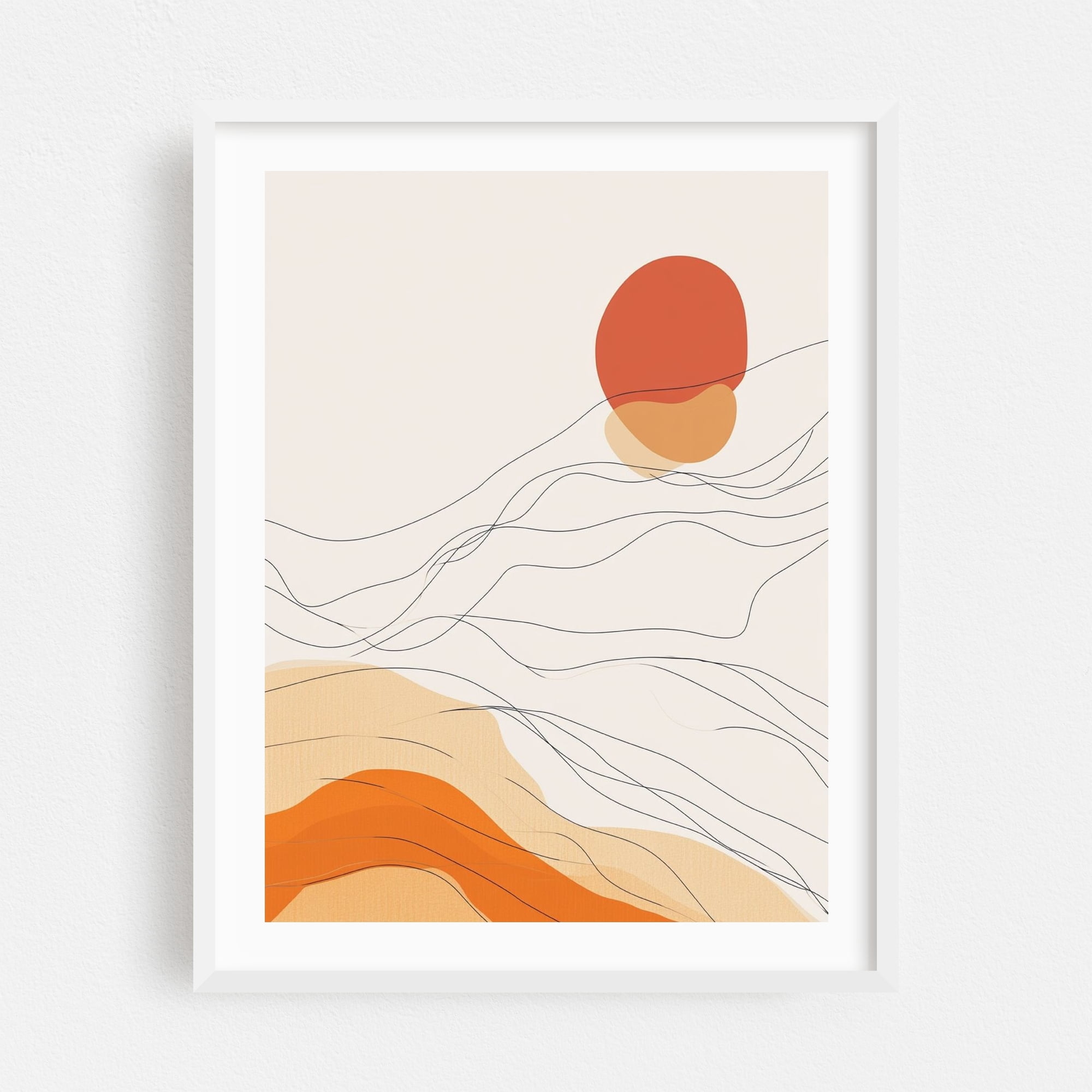 Abstract Floral Line Art - Line Drawing Abstract Minimalist Line Art ...