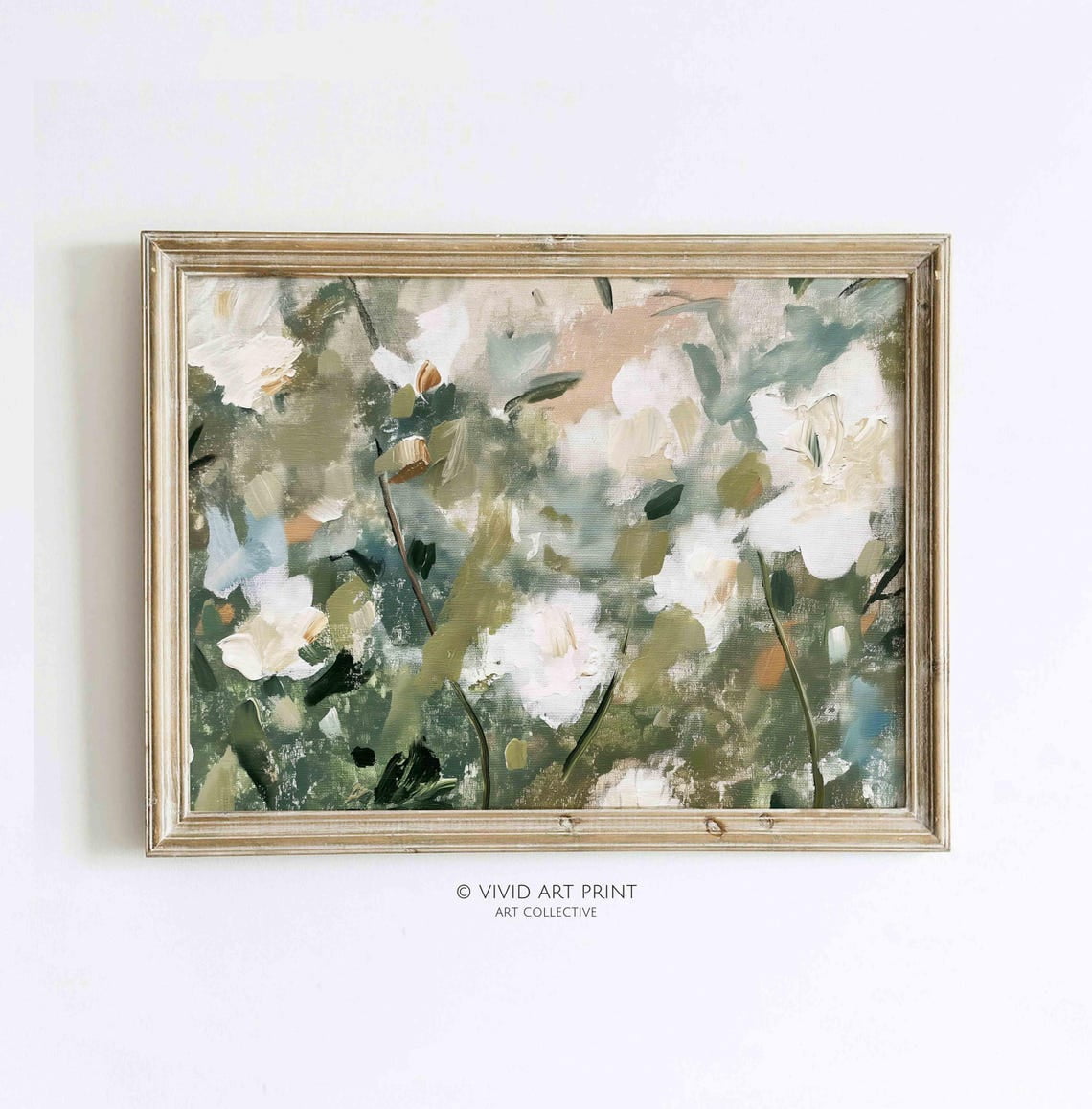 Spring Abstract Floral Pattern Abstract Floral Spring Impressionist Still Life Wall Art Poster ...