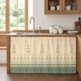 thumbnail image 1 of Abstract Floral Stem Cabinet Curtains for Kitchen 32"Wx55"L, Vintage Traditional Beige Green Symmetrical Pantry Curtain Skirt Magic Tape Short Curtains Decor Privacy Panel for Utility Closet Bathroom, 1 of 9