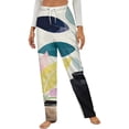 thumbnail image 1 of Abstract Floral Vase Art Winter Female Pants Flannel High Waist Women Pants Lady Warm Straight Leg Plush Trousers, 1 of 7