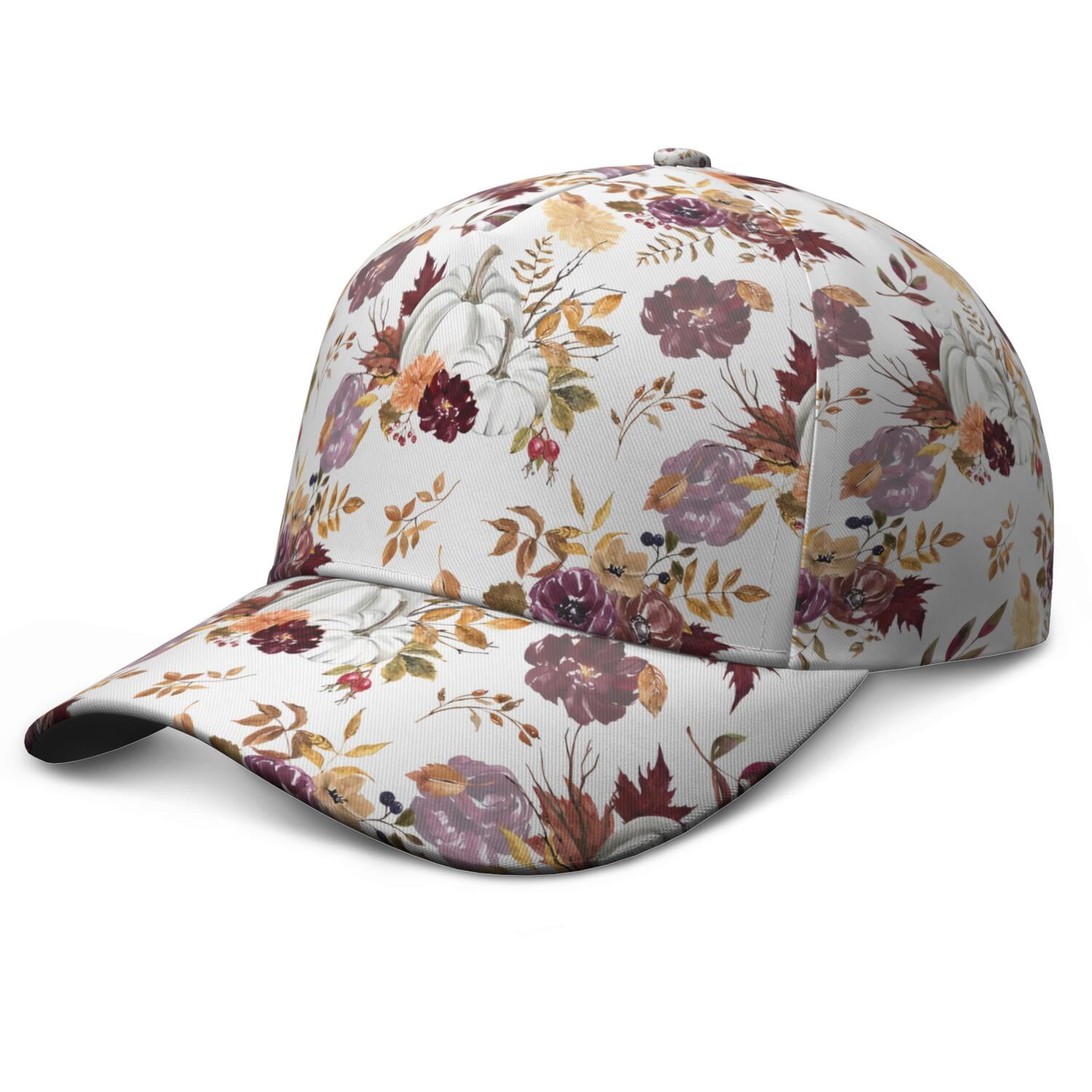 Abstract Floral Watercolor Baseball Cap – Floral Botanical Dad Hat